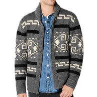WW | Herren Strickjacke Mit Retro|Revers