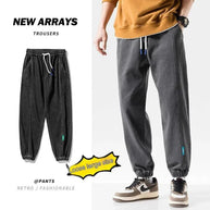 WW | Modische Plus-Size-Herren-Jeans mit Knöchelbindung