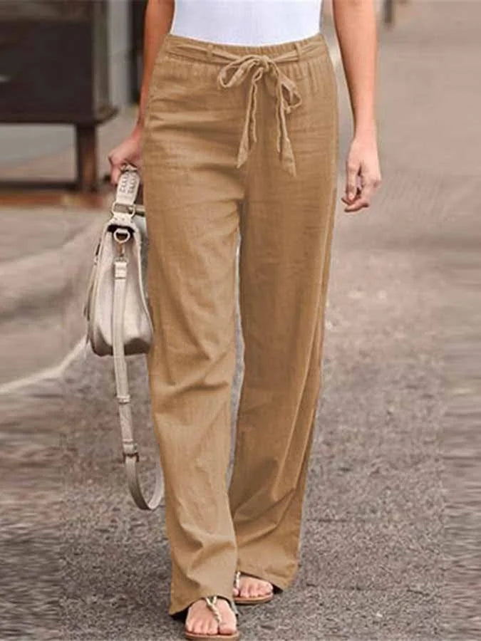 W&W Mode | Lässige Damen Leinenhose Für Stilvolle Leichtigkeit