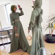 WW Elegant Satin Gebundenes Kleid