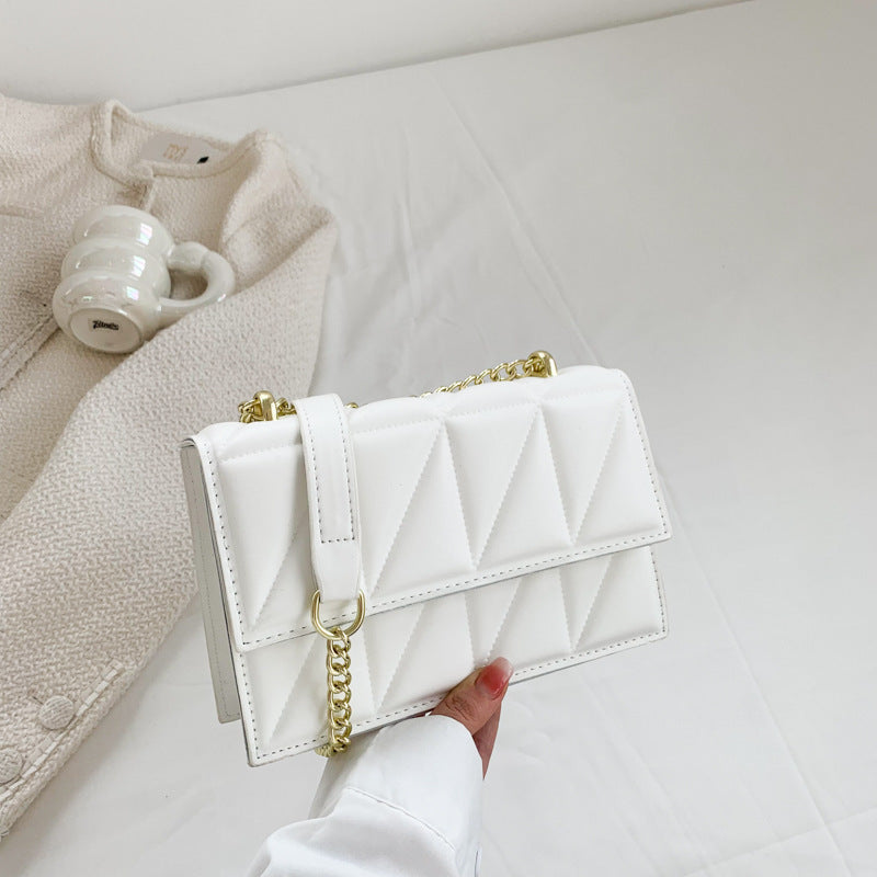 WW | Kleine Quadratische Taschen Mit Modischer Kette Und Umhängegurt