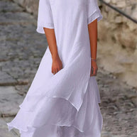 WW | Fließendes Midi-Kleid mit Mehreren Schichten