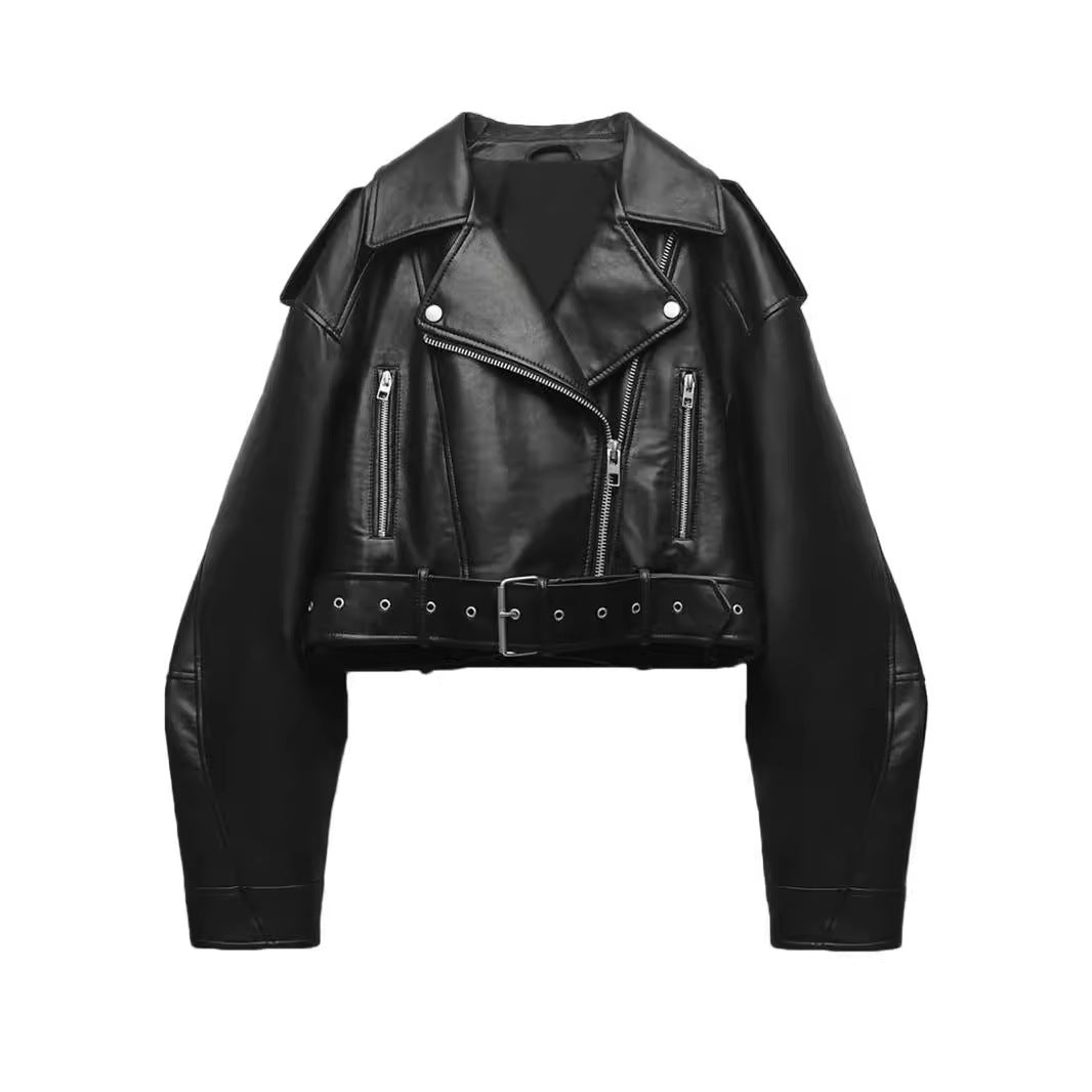 W&W Mode | Waschbare, Farbverlaufende Lederjacke Für Damen*