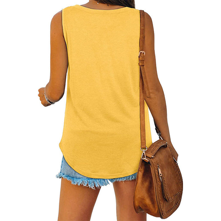W&W Mode Mckayla Jersey V-Ausschnitt Tank-Top