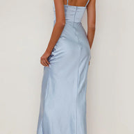 WW | Rosiedress Rückenfrei Seitenschlitz Maxi Cami Kleid