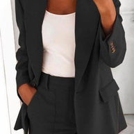 WW | Rosiedress Ein-Knopf Einfarbiger Büro Blazer Jacke