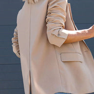 WW | Rosiedress Klassischer Ein-Knopf-Rücken-Schlitz-Taschen-Blazer