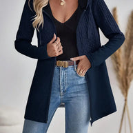 WW | Damen Kapuzen Sweatshirt mit Reißverschluss