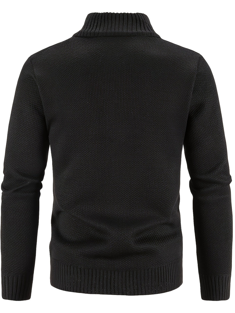 WW | Zip Up Stehkragen Strickjacke