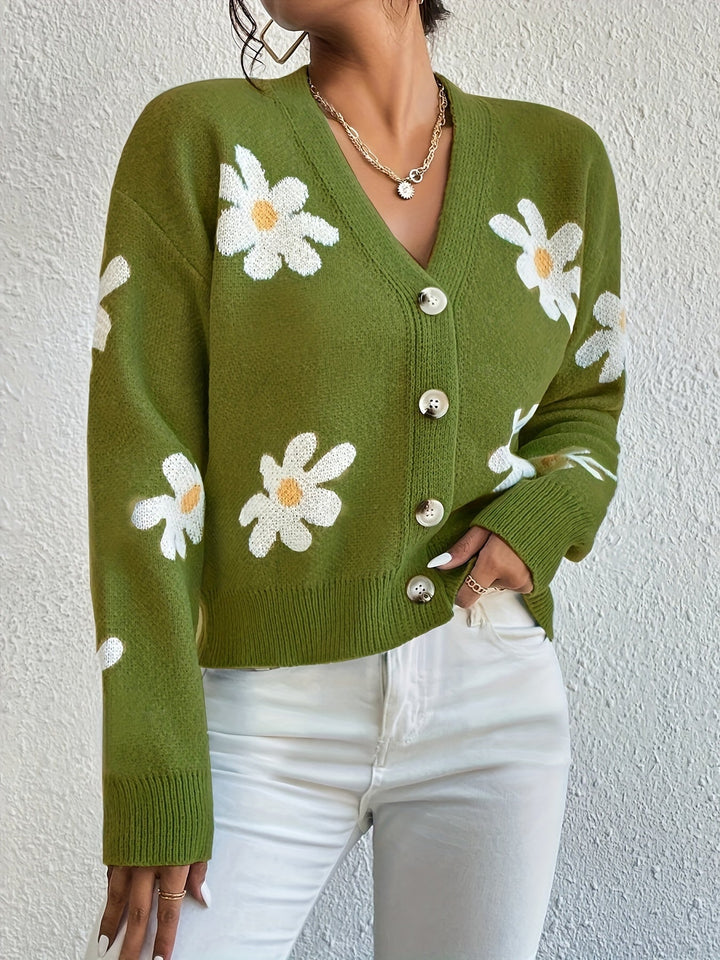 W&W Mode | mit Blumenmuster und langen Ärmeln Für Frauen