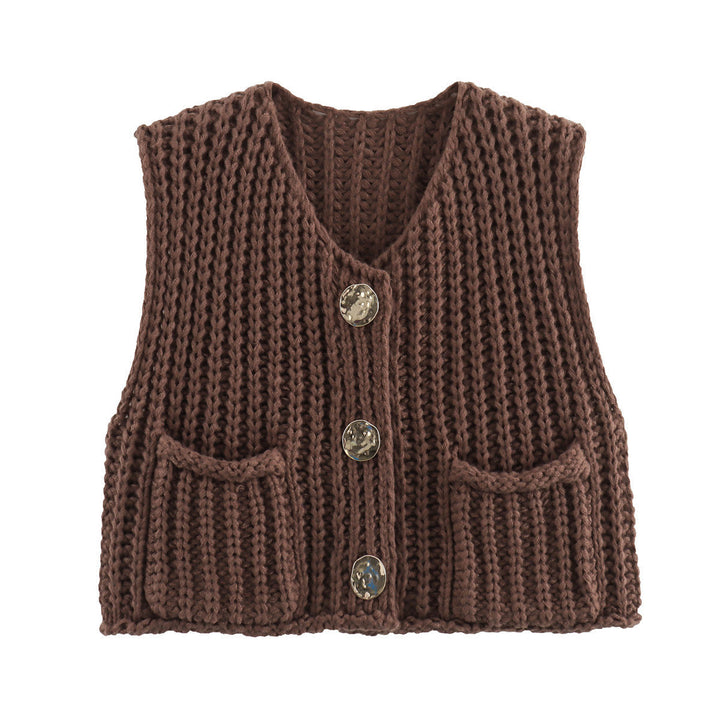 W&W Mode | Ärmellose Gestrickte Weste