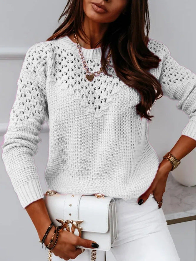 WW | Eleganter Hohlsaum Pullover