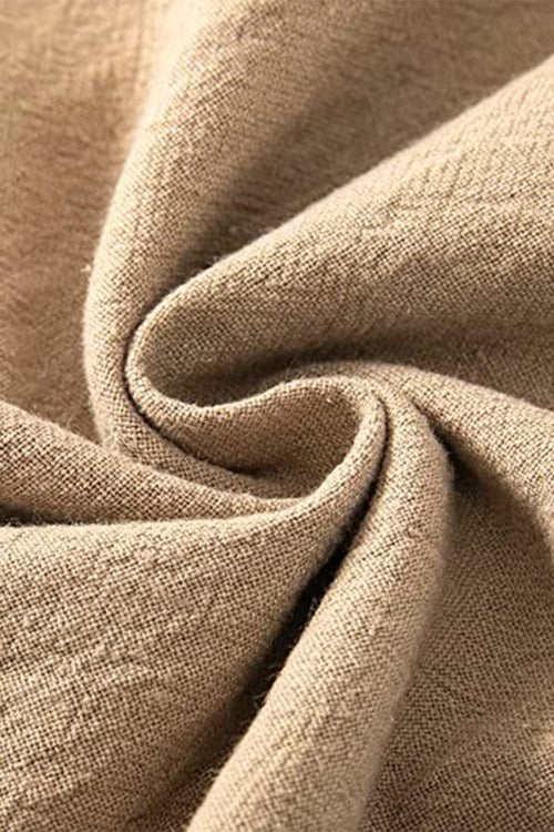 WW | Baumwoll Leinen Hose Mit Hohem Bund