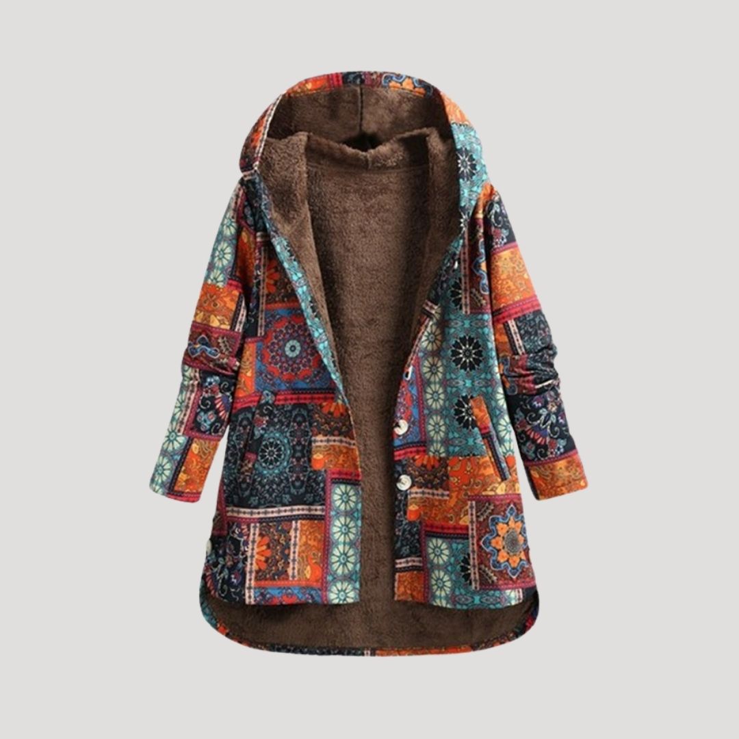 WW | Damen Kapuzen Kunstfell Lange Winterjacke