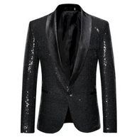 WW | Herren Blazer mit Pailletten Feier