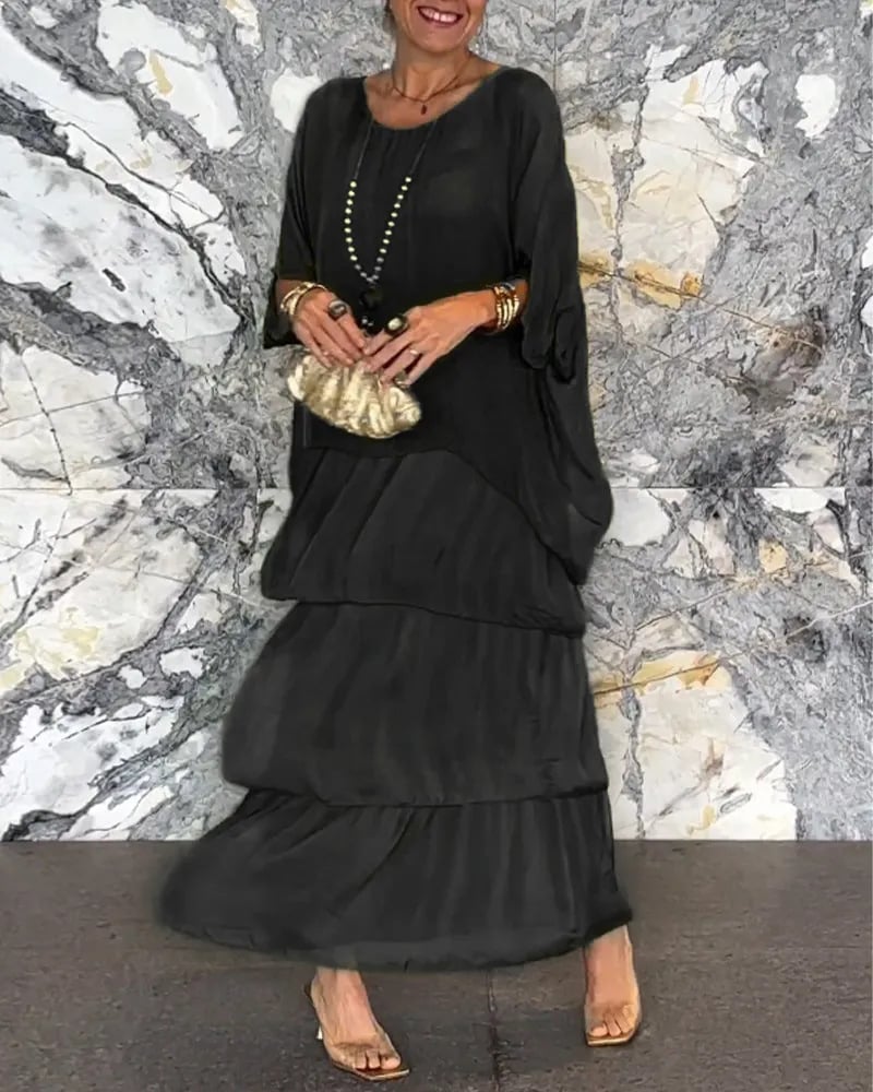 WW | Breite Kleid Im Künstlerischen Stil