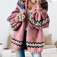 Cardigan mit Laternenärmeln
