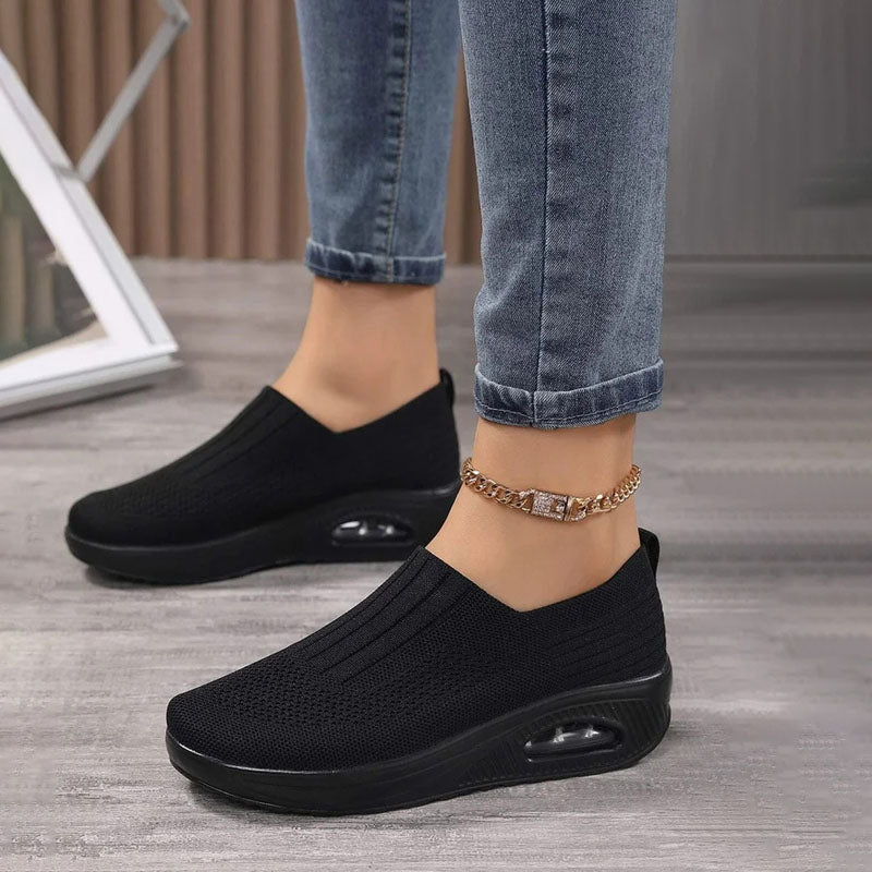 W&W Mode | Atmungsaktive Slip on Sneaker Mit Ergonomischer Sohle Für Damen