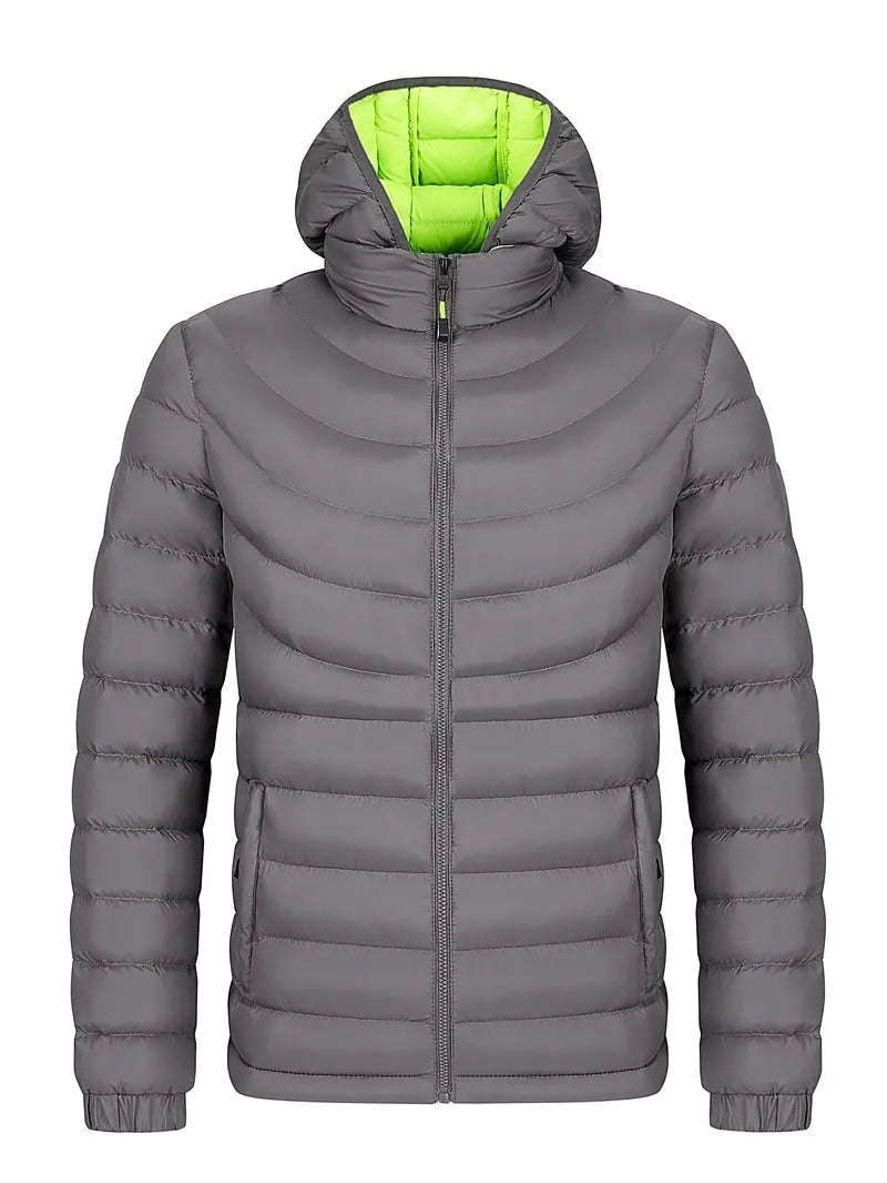 WW | Herrenjacke mit Geradem Kragen Gefüttert für Herbst und Winter