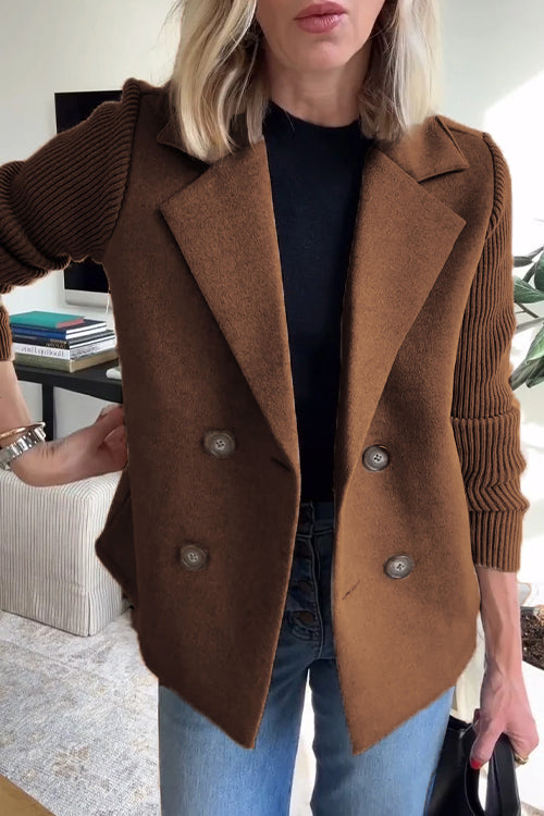 W&W Mode | Eleganter Blazer mit kontrastierenden Ärmeln