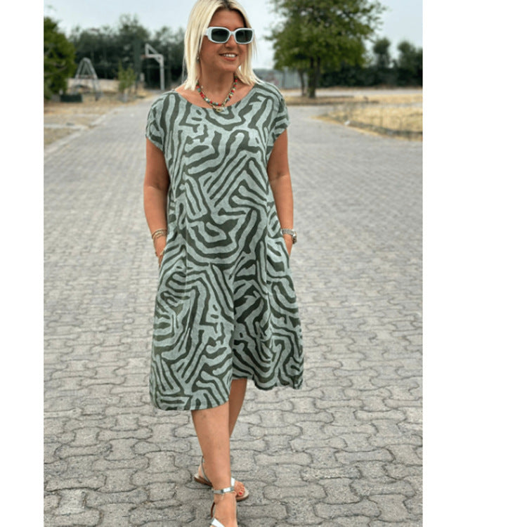 WW | Bohemien Leopardprint Blumenkleid
