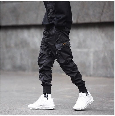 WW | Schwarze Herren Cargo Hose Mit Elastischem Bund
