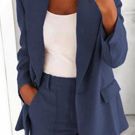 WW | Rosiedress Ein-Knopf Einfarbiger Büro Blazer Jacke