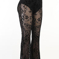 WW | Rosiedress Elastischer Bund Glockenboden Netzspitzenhose