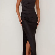 WW | Rosiedress Rückenfrei Seitenschlitz Maxi Cami Kleid