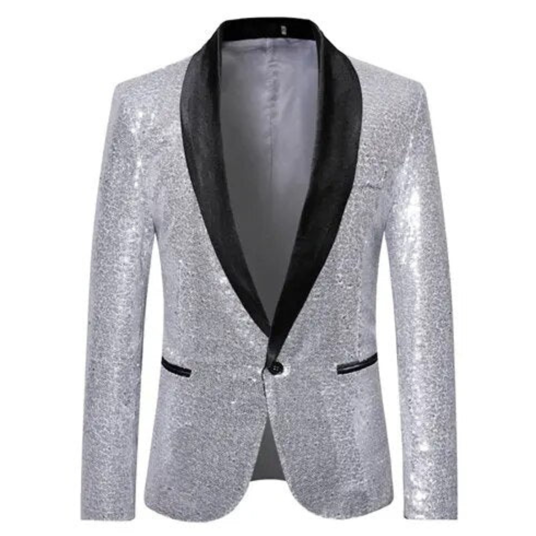 WW | Herren Blazer mit Pailletten Feier