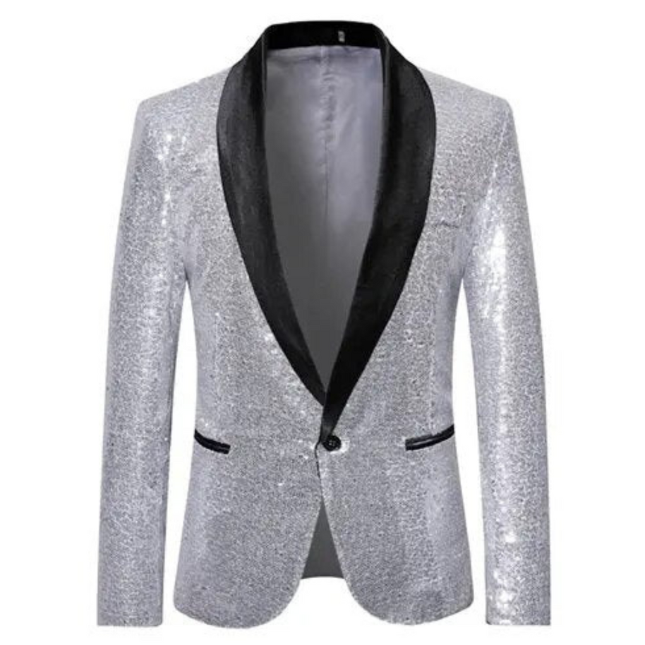 WW | Herren Blazer mit Pailletten Feier