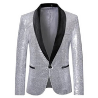 WW | Herren Blazer mit Pailletten Feier