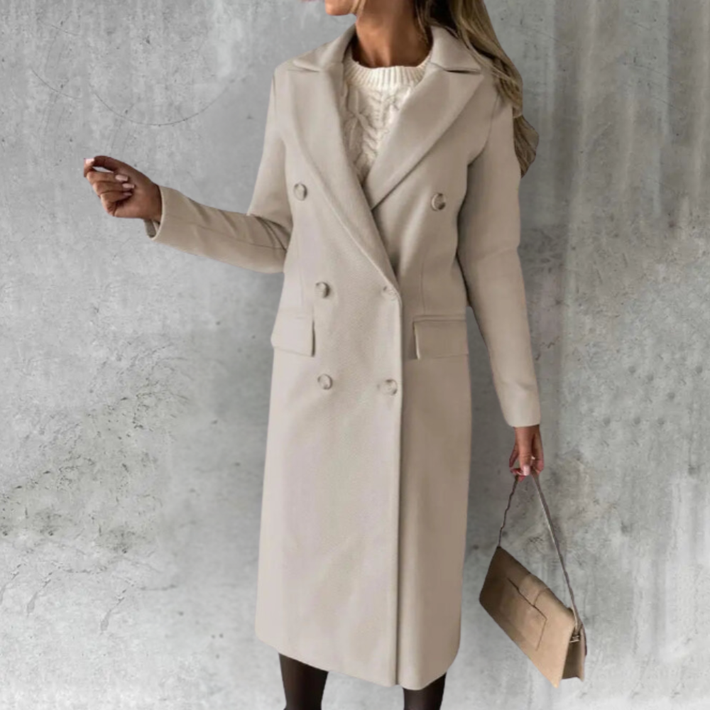 W&W Mode | Eleganter Langer Mantel Für Damen