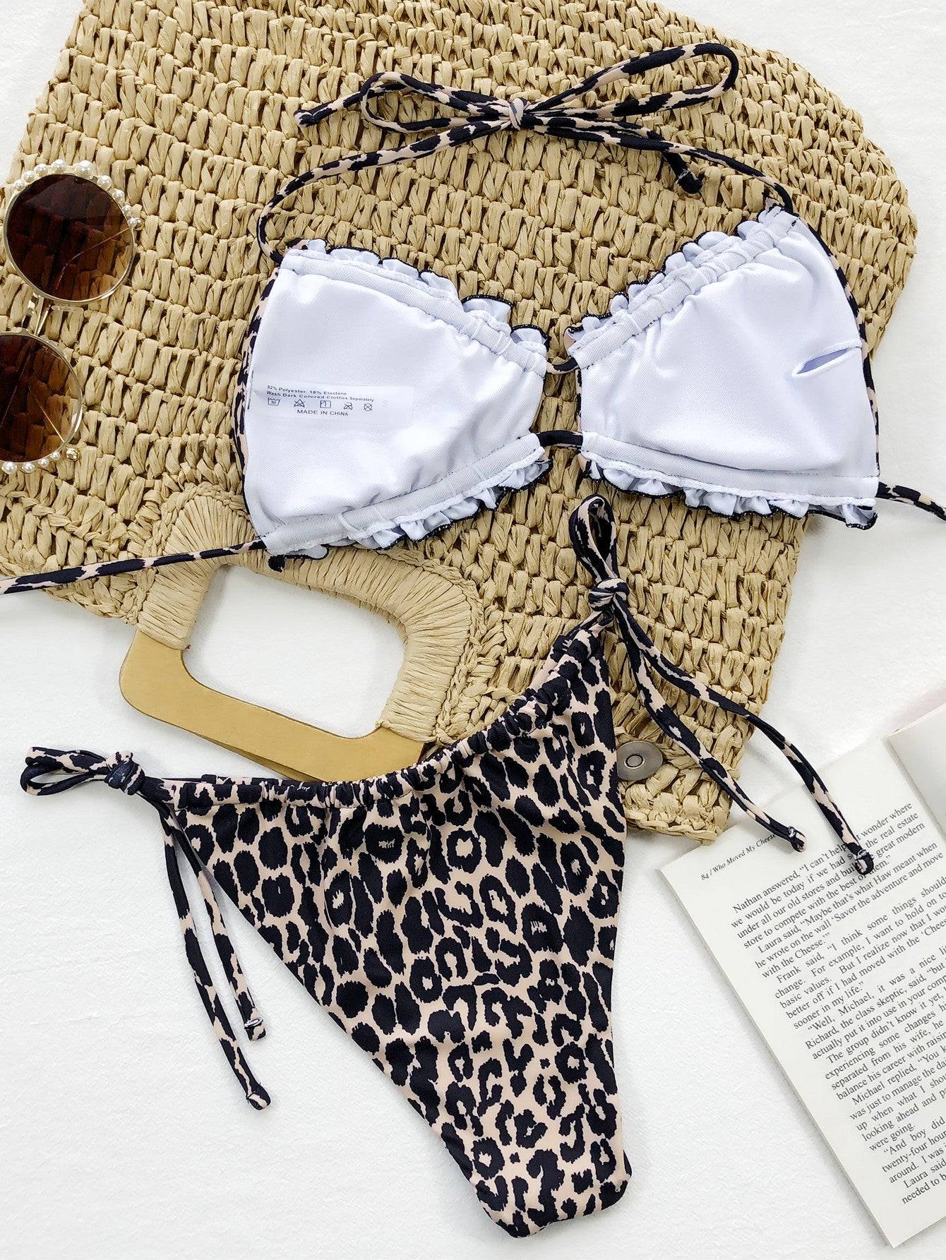 WW | Rüschentrill Halterneck Bikini Set