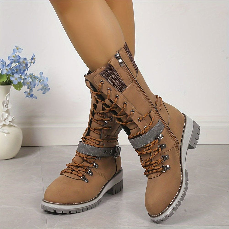 W&W - Elegante Gestrickte Thermo-Stiefel