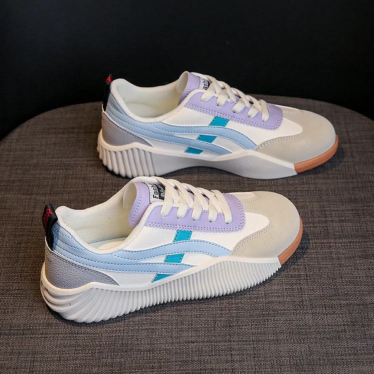 WW | Bequeme Vintage Sneakers in Braun Floriluxe