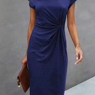 WW | Stylisches Figurbetontes Kleid mit Rundhalsausschnitt