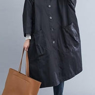 WW | Übergroße Wasserdichte Windbreaker-Jacke