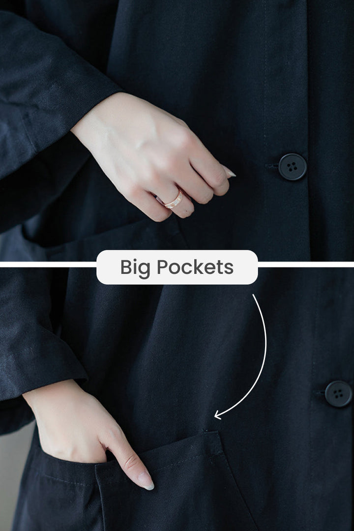 Oversize-Windbreaker-Jacke mit wasserabweisendem Material und Windschutz