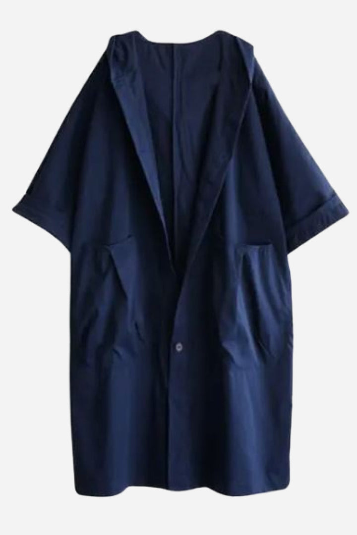 Oversize-Windbreaker-Jacke mit wasserabweisendem Material und Windschutz