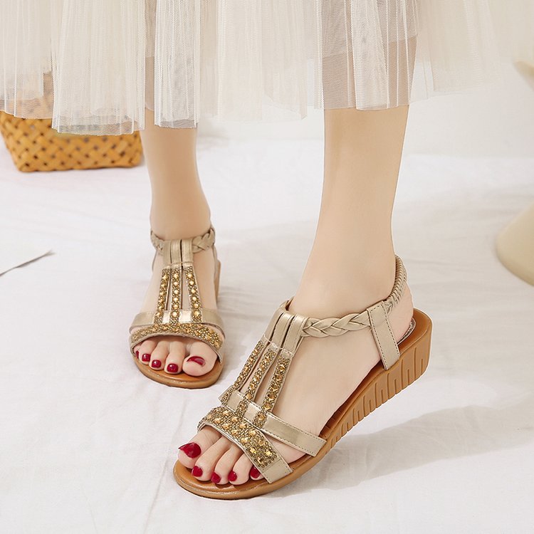 WW | Sandalen mit Offener Zehe und Strass