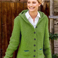WW | Stilvolles Strickjacke mit Kapuze