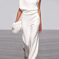 WW | Rosiedress Cowl Neck One Shoulder Batwing Sleeve Party Suit