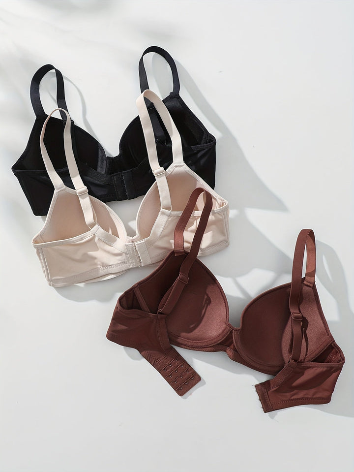 W&W Mode | 3 Teilig Nahtlos Anti Ablehnung Push up Bh