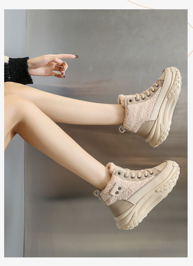 WW – Wasserdichte Plüsch-Stiefeletten