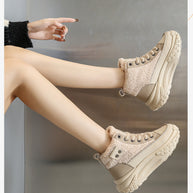 WW – Wasserdichte Plüsch-Stiefeletten