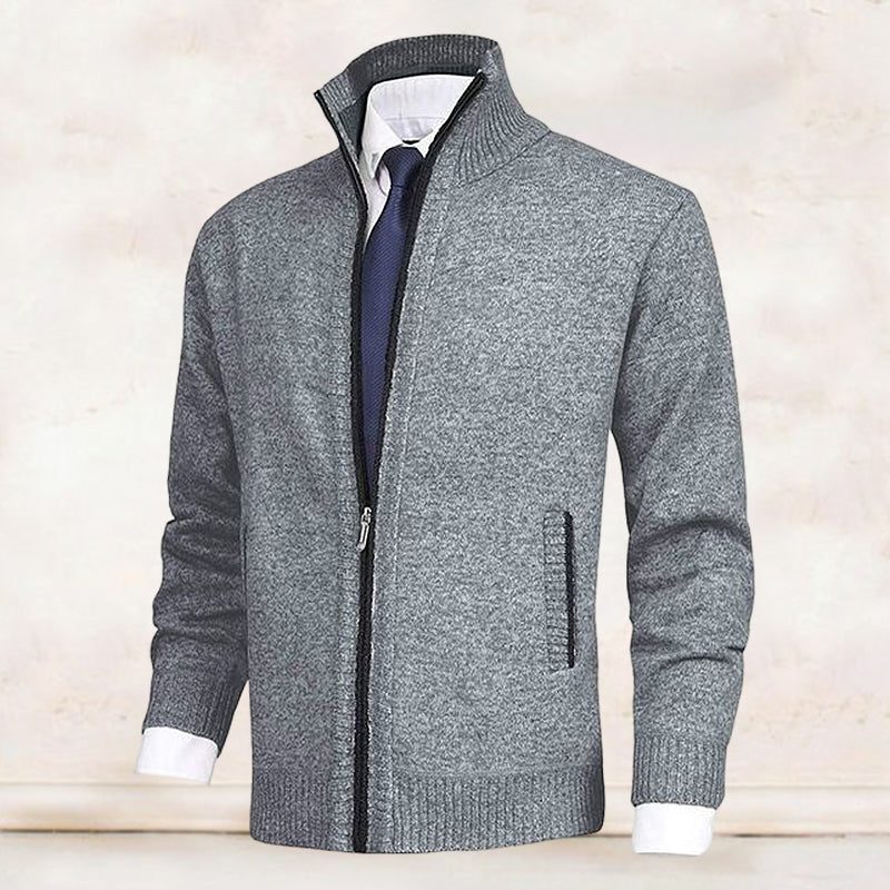 WW | Elegantes Herrenjackett mit Reißverschluss und Taschen