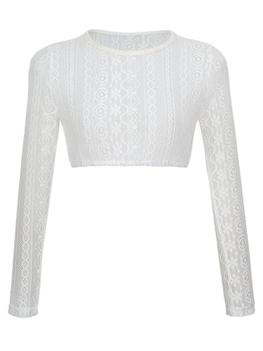 WW | Weiß Rundhals Dirndlblusen Chiara