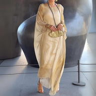 WW | Schlankmachendes Seidenchiffon-Eleganzkleid