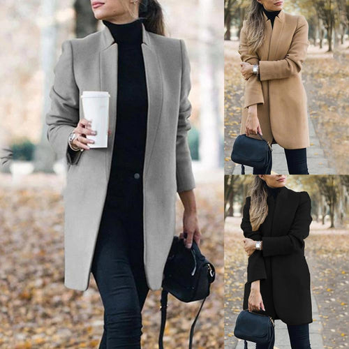 W&W Mode - Eleganter kurzer Freizeit- & Businessmantel